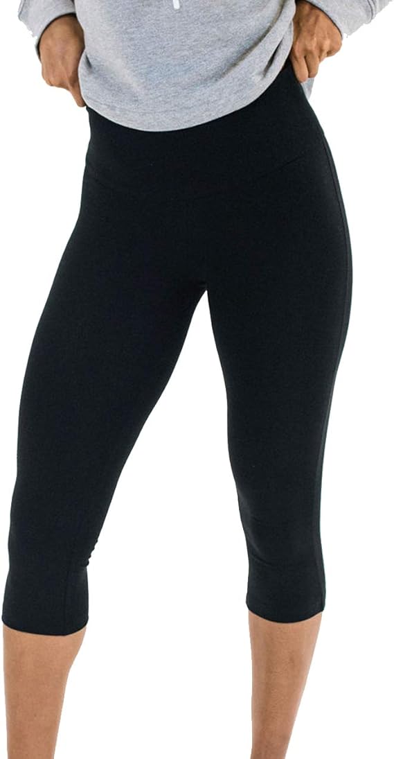 Spalding Womens High Waisted Essential Capri Legging Amazon.ca