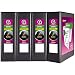 Avery 17050 Durable View Binder, 3" Slant Rings, Black, Pack of 4
