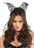 Leg Avenue Women's Scalloped Lace Bunny Ears