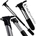 VeloChampion Airblast Racing Inflatable Rubber Toy Racing Compact Double Shot Bike Mini Pump Black/Silver