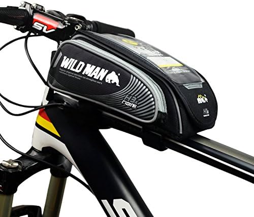 MEILUODI Cycling Bike Bicycle Frame Pannier Front Tube Pouch Bag Mobile Phone Holder