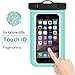 Tilaprecape 100% Waterproof Case with Sensitive PVC Touch Screen, Green Cellphone Dry Bag Pouch with Super Sealability Technology - Green