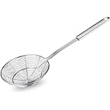 Spider Strainer Skimmer, Swify Stainless Steel Asian Strainer Ladle Frying Spoon with Handle, 5.5 Inch, for Kitchen Deep Frye
