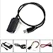 YSFMODE®USB 3.0 to SATA and IDE Hard Drive Adapter Converter Cable for 2.5 / 3.5 Inch Hard Drive / Optical Drive with External AC Power Adapter SET
