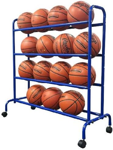 Coast Athletic Portable High Capacity Basketball Rack | Ball Storage Cart