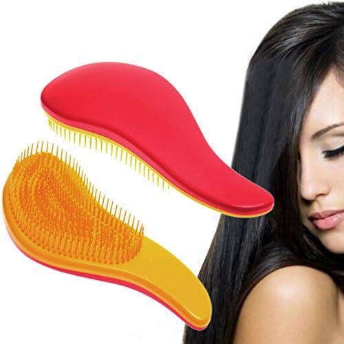MAGIC COSMETIC Detangling Hair Brush Wet&amp;Wild Hiar Combs Salon Brush For Adult And Child(red)
