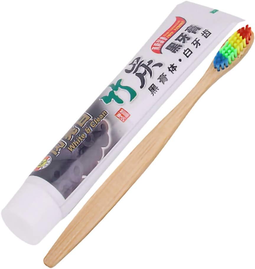 Hot SaleToothpaste Stain Removal Activated Charcoal Toothpaste Whitening Toothpaste Fight Bleeding Gums Toothpaste Deep Clean Toothpaste and Toothbrush Clearance (B)