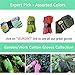 SEUROINT 100% Cotton Gloves with PVC Dots, Knit Wrist Breathable Sure-Grip Work, Gardening Gloves, Non Slip 6 Pairs per pack, Medium, Green & Olivine
