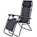 Goplus Zero Gravity Chairs, Lounge Patio, Folding Recliner, Outdoor Yard Beach with Cup Holder, Black, 2 Piece