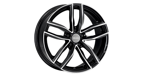 MAK Rines de Aluminio sarthe w 5 x 112 Espejo Negro: Amazon ...