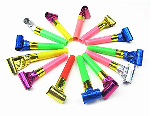 Freedi 100Pcs Party Blowers Noisemaker Squawker Birthday Sport Party Supplies Favors Kid - Thumbnail 6