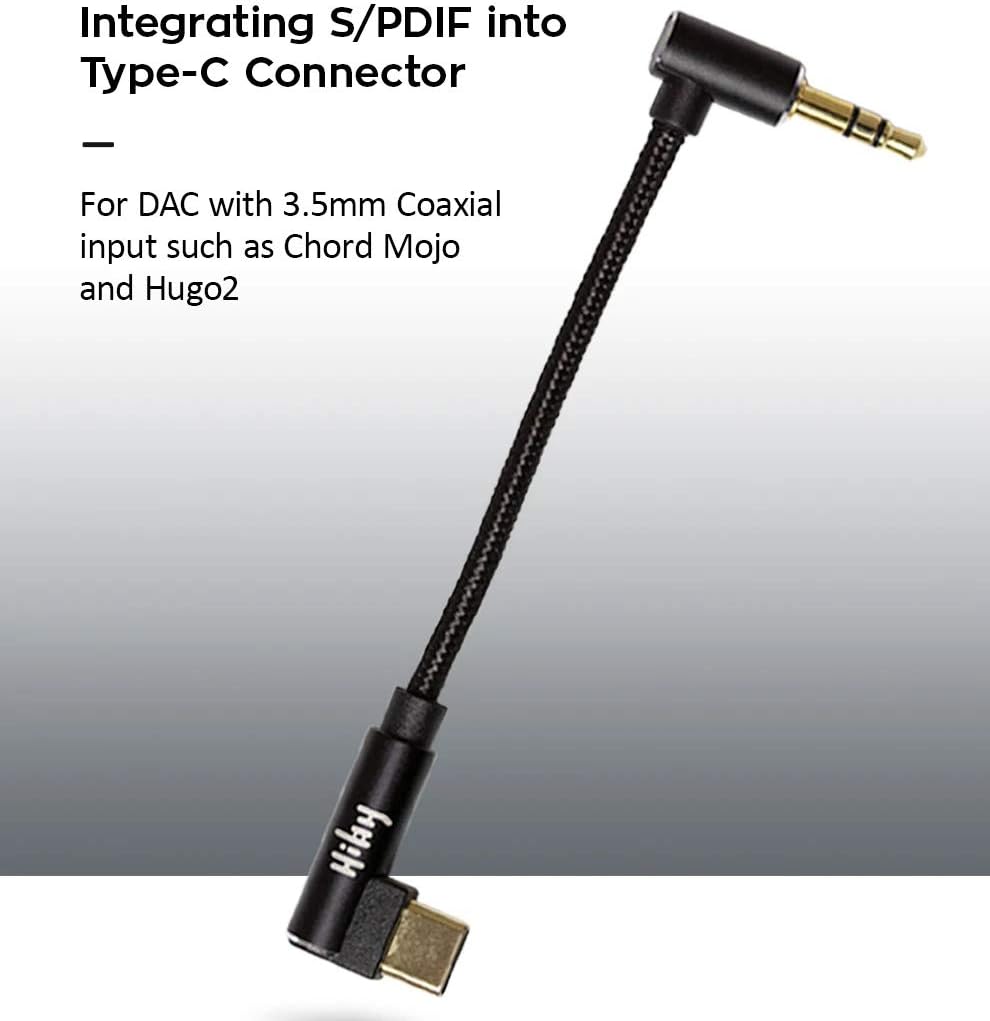 Hiby R3 TypeC to 3.5mm Coaxial Cable for Chord Mojo,Hugo2, Fiio BigaMart