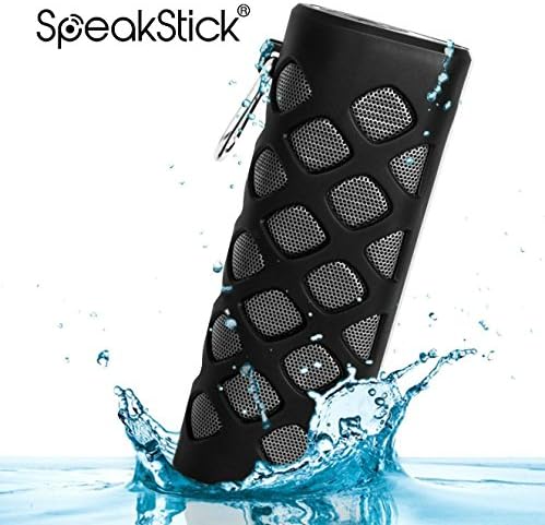 Waterproof Bluetooth Speaker Speakstick Prime With 2 Powerful 5w Speakers And 5600mah Power Bank, Shockproof &amp; Dustproof (Black)