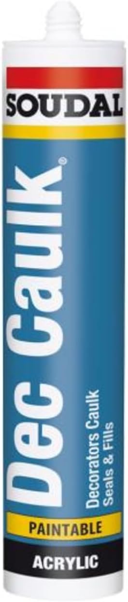 Soudal Decorators Caulk 300ml White - Interior Gap Filler
