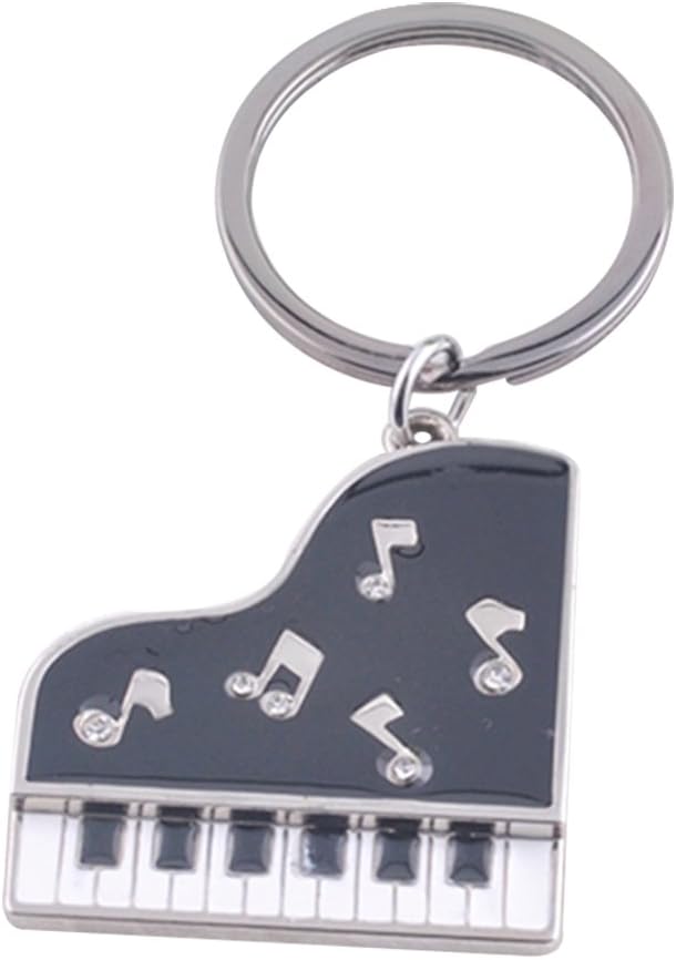 Westeng Metal Keychain Creative Hanging Ornament Keyring Mini Piano Pendants Wallet Key Chain