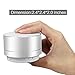Elemusi Bluetooth Speaker,Portable Stereo Outdoor Speaker,Mini Wireless Speaker with HD Audio and Enhanced Bass, Built-in-Mic Speakerphone, FM Radio and TF Card Play Music (Silver)