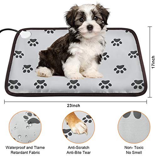 AILEEPET Pet Heating Pad Large, Dog Cat Heating Pad Indoor Auto Power