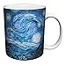 Vincent Van Gogh Starry Night Fine Art Ceramic Gift Coffee (Tea, Cocoa) Mug, 11 Ounce