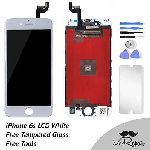 UPC 687931725433, White iphone 6s LCD Display Touch Screen Digitizer Assembly Screen replacement full set with tools Mr Repair Parts