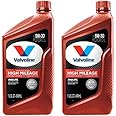 Valvoline High Mileage with MaxLife Technology SAE 5W-30 Synthetic Blend Motor Oil 1 QT (Pack of 2)