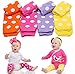 juDanzy Polka Dot 4 Pack Baby & Toddler Leg Warmers