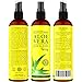 Aloe Vera SPRAY for Face, Skin & Hair - 99% ORGANIC, Made in USA - EXTRA Strong - SEE RESULTS OR MONEY-BACK - Easy to Apply - No THICKENERS so it Absorbs Rapidly with No Sticky Residue.
