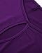 BIUBIU Women's Cold Shoulder Bodycon Bandage Club Party Midi Dress Purple XL