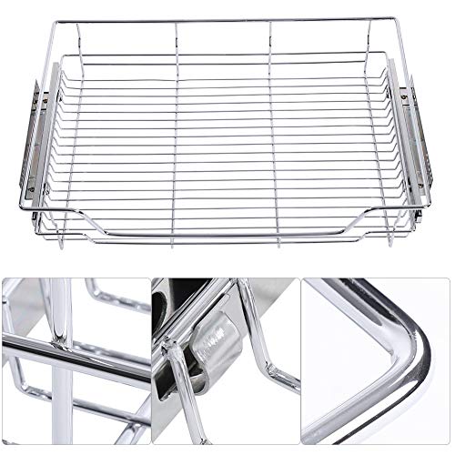 Cocoarm Sliding Organizer Stainless Steel Pull Out Cabinet Basket