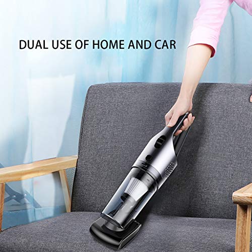 Choosebuy Car Vacuum Cleaner, 120W High Power Handheld Vacuum Cleaner, Wet/Dry Strong Suction 5000PA, Portable Family Car Dual-Use Mini with 16.4FT(5M) Stronger Power Corded Car Vacuum (Gray)