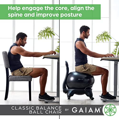 Gaiam Balance Ball Ball Chair Office Gaiam Backless Balance Ball