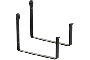 Achla Designs SFB-04 Window Flower Box Wall Brackets, 12-inch, Black