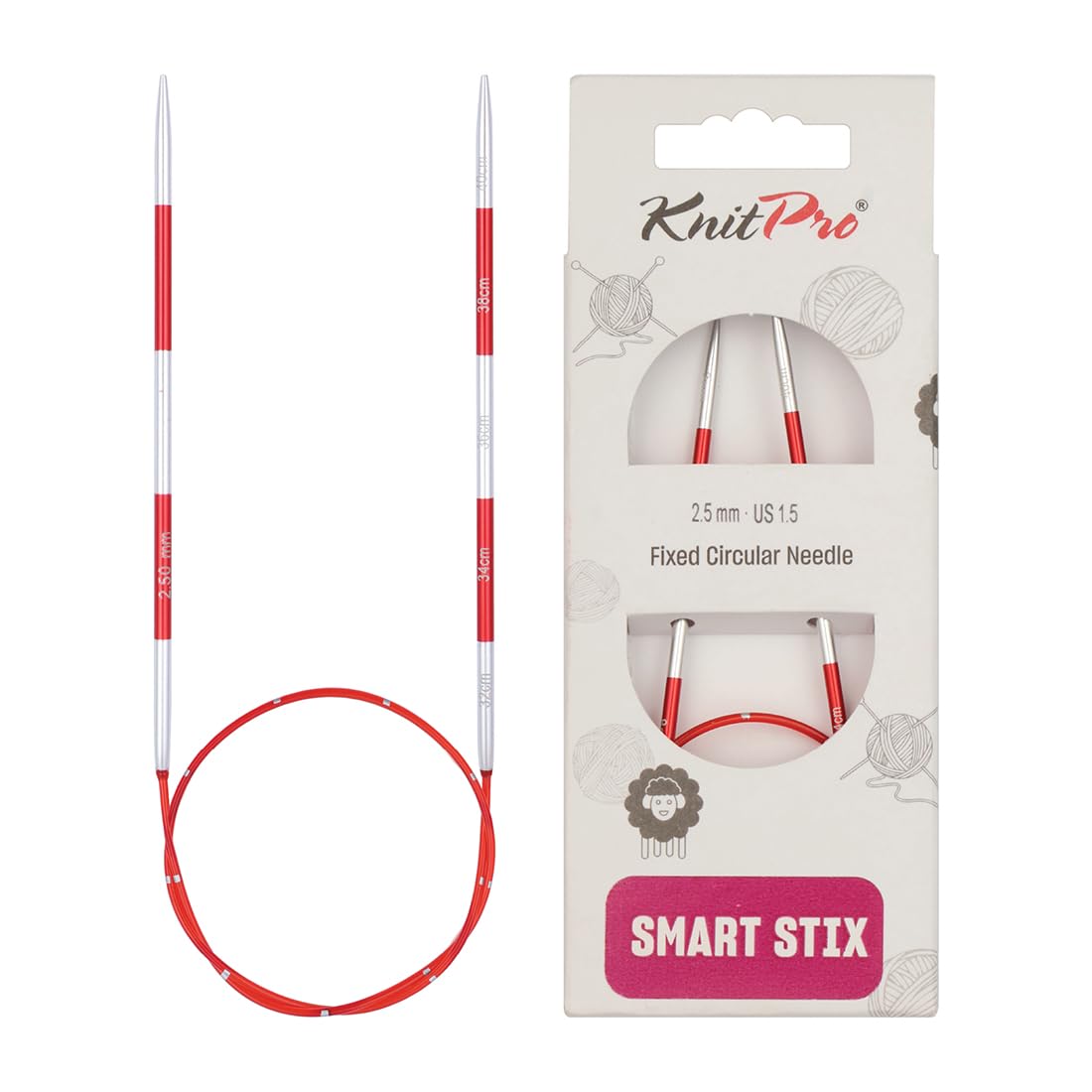 KnitPro Smartstix Fixed Circular Needles 16" (40cm) | 2.50mm — image 1
