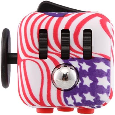 Dahlonega Relieves Stress and Anxiety Cube Anxiety Attention Toy for Children and Adults (US Flag)