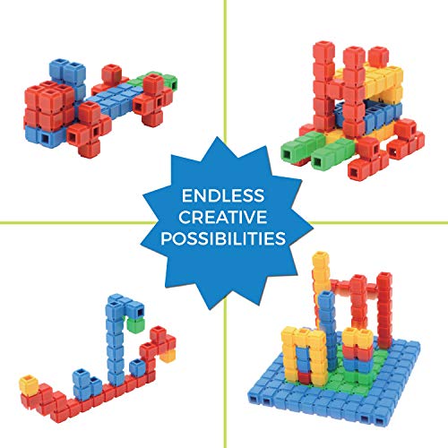 image for ECR4Kids Click-n-Create Cubes Math Manipulatives Building Kit, Educati