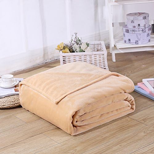 Super Soft Velvet Plush Throw, Fleece Flannel Bed Couch Throw Warm Blanket, Popular Neutral Colors, 28" X 40" (beige)