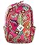 Vera Bradley Laptop Backpack (Updated Version) with Solid Color Interiors (Pink Swirls with Pink Interiors)