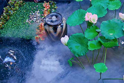 TTLIFE 10 Head Ultrasonic Mist Maker Fogger 250W 5KG/H Mist Maker Fogger Air Humidifier w/Transformer Accessories for Industrial Scenic Agriculture Greenhouse Hydroponics Garden/Lawn/Pond