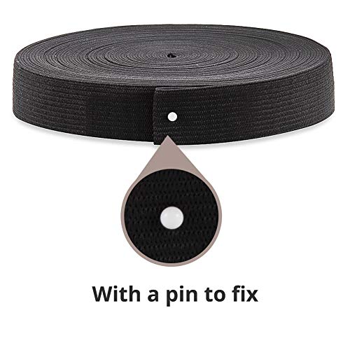 image for Dreamlover Black Elastic Spool Elastic Sewing Band for Wigs Waistband 