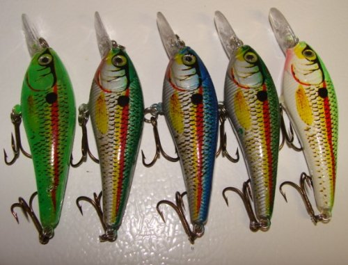 5-L5BS-Custom-Shad-Lures-Plugs-Crankbaits-Bass-Fishing-Set 5-L5BS-Custom-Shad-Lures-Plugs-Crankbaits-Bass-Fishing-Set