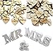Mr and Mrs Sign Large Rustic Wedding Decorations iLoveCos Wedding Reception Anniversary Supplies Party Table Decorations Rustic Wedding Table Dispaly Hearts Confetti Scatter Crafts