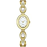 BESTKANG Elegant Women's Gold Vintage Bracelet Watch - Oval Dial Quartz Dress Watch - Waterproof Fashion Wristwatch for Women