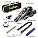 Car Vacuum Cleaner - Car Vacuum High Suction Power 4.3 KPa Handheld Portable Auto Detailer Wet Dry - Pet Hair - Upholstery - Power Cord 16.7 ft (5m) - Incl.Extra Filter and Replaceable Fuse