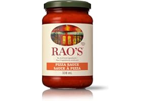Rao's Homemade Pizza Sauce | 338ml | Italian Cherry & Whole Peeled Tomatoes | No Added Sugar | Keto Friendly | Slow-Simmered 
