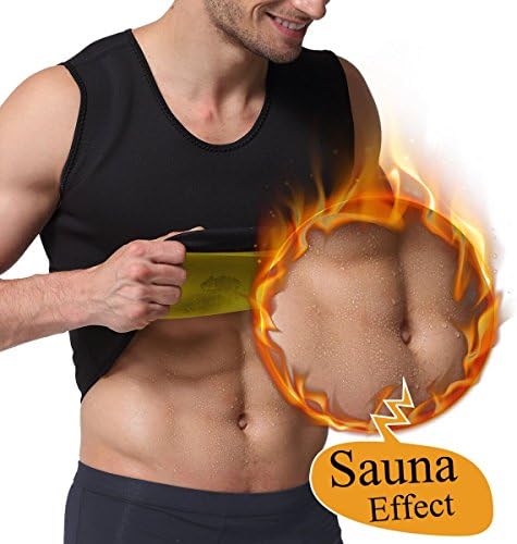 Tooklanet Men's Slimming Body Shaper Sauna Undershirt Vest Neoprene Yellow XXXL By