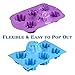 Flower Assorted Silicone Molds for Candy,Tart, Ice Cube Tray, Handmade Jelly, Soap, Pudding, Muffin, Cupcake