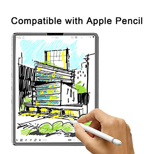 Orzero Matte Similar-Paper Screen Protector Compatible for iPad Pro 11 inch 2018 and Apple Pencil [Smooth Writing Experience] [Full Coverage], Anti-Glare Anti-Scratch [Lifetime Replacement Warranty] - Thumbnail 3