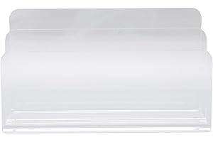 Fabater Acrylic Desktop Letter Holder Clear Mail Sorting Multifunctional Organizer for Documents Um Dash Letters Büro Home 2 