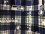 NFL Seattle Seahawks Polyester Fleece Fabric, College Navy - Sold By the Yard