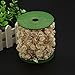 BoJia 30m /99ft Pearls String Roll Beads Garland  by The roll,Rose Flower Crystal Beads -Wedding Party Decor DIY Accessory(Golden)