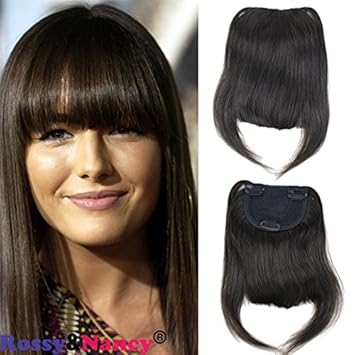 Amazon Com Rossy Nancy 2 Brazilian Human Hair Clip In Hair Bang